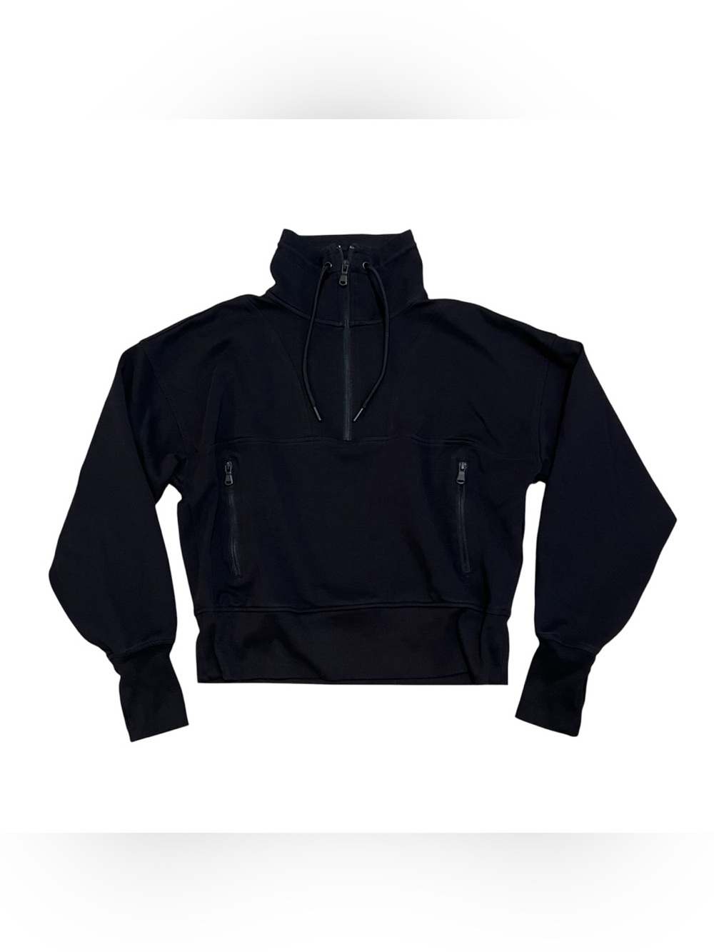 Athletic quarter zip sweater